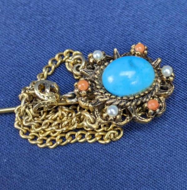 Vintage Gold Tone Art Co. Elegant Fashion Stickpin Scarf Hat Pin 2.50" - Image 2