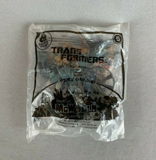 McDonalds 2010 Transformers Hasbro Blackout Figurine Kids Happy Meal Toy #6