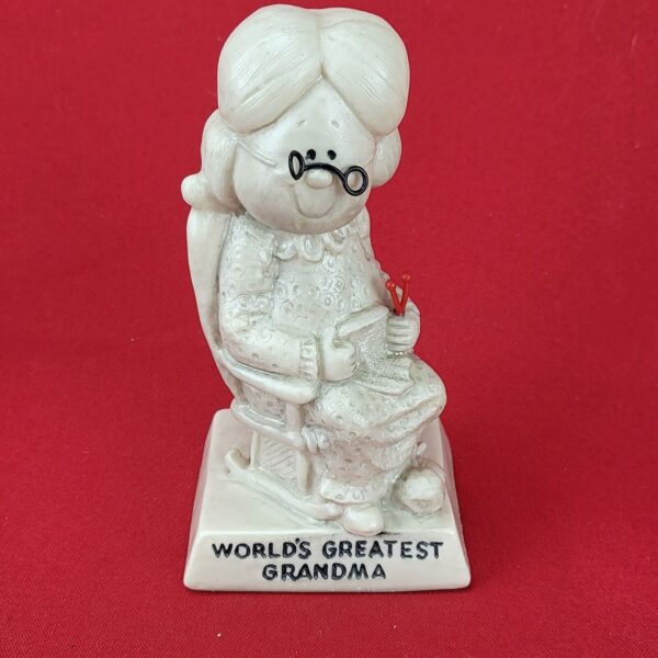 Vintage 1970 W & R Berries World's Greatest Grandma Figurine Novelty Humor