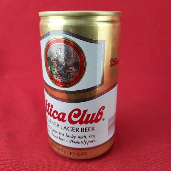 Utica Club Vintage Beer Can Pilsner Lager Emptied from Bottom