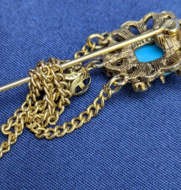 Vintage Gold Tone Art Co. Elegant Fashion Stickpin Scarf Hat Pin 2.50" - Image 5